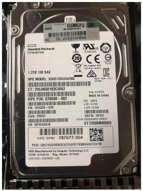 876938-002 Жесткий диск HP 1.2TB 12G 10K 2.5’ SAS 781578-001 872737-001 873036-001 876938 002 TB 12 10 781578 001 872737 873036